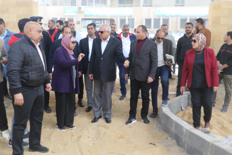 محافظ الجيزة يتفقد أعمال التطوير 