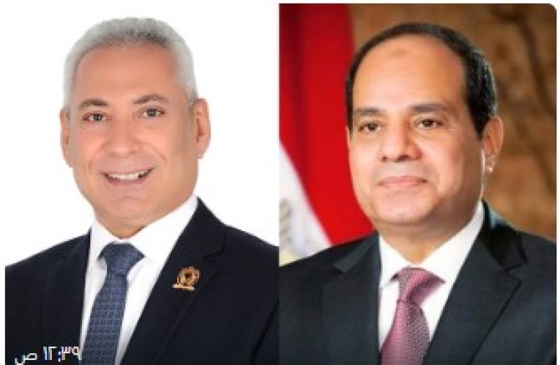 الرئيس السيسى والدكتور  عصام الدين صادق فرحات