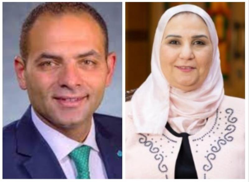 وزيرة التضامن وأحمد ابو السعد