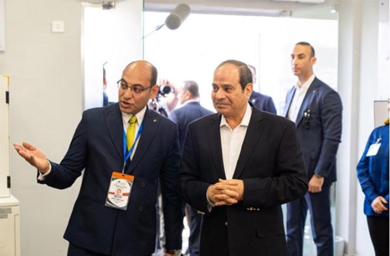 ،جولة الرئيس السيسي بقرية المعصرة في المنيا
