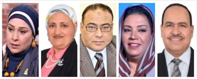 النائب أحمد قورةوالمستشار محمد سليم والنائبات نشوى الديب وسناء السعيد واللواء هبة ابو العمايم