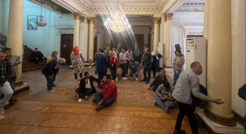 اعتصام صحفيو الوفد بمقر الحزب