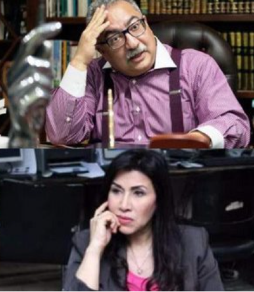 إبراهيم عيسى و  هناء حمزة