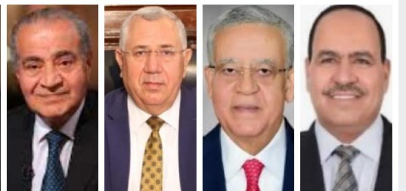 النائب احمد قورة ورئيس مجلس النواب ووزيرى الزراعة والتموين