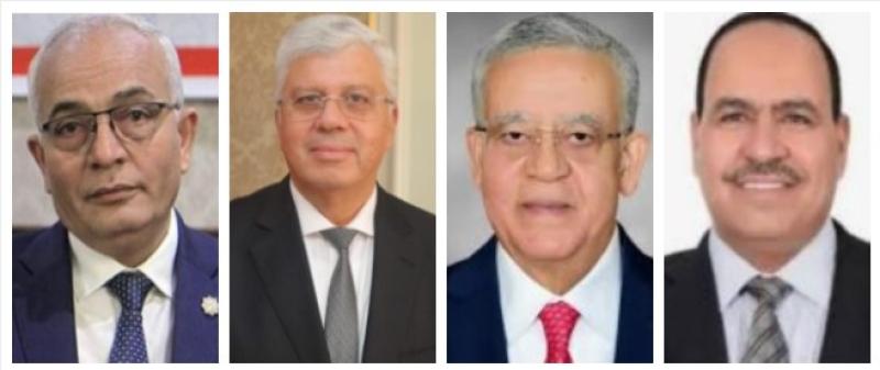 النائب أحمد قورة ورئيس مجلس النواب ووزيرى التعليم العالى والتربية والتعليم