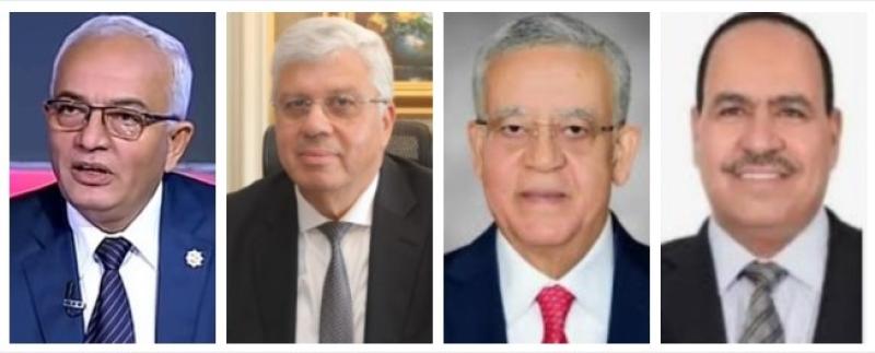 النائب أحمد قورة ورئيس مجلس النواب ووزيرى التعليم العالى والتربية والتعليم