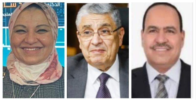 النائب احمد قورة والدكتور محمد شاكر والمهندسة صباح مشالى