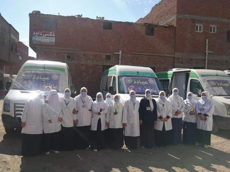 جانب من القافلة الطبية