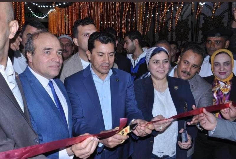وزير الشباب يفتتح مركز شباب ميت طريف
