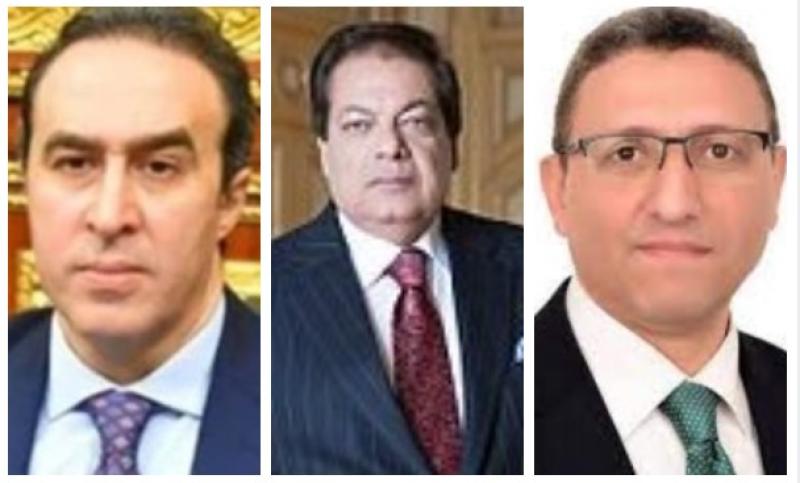 المستشار احمد سعد والنائب محمد ابو العنين والمستشار أحمد مناع