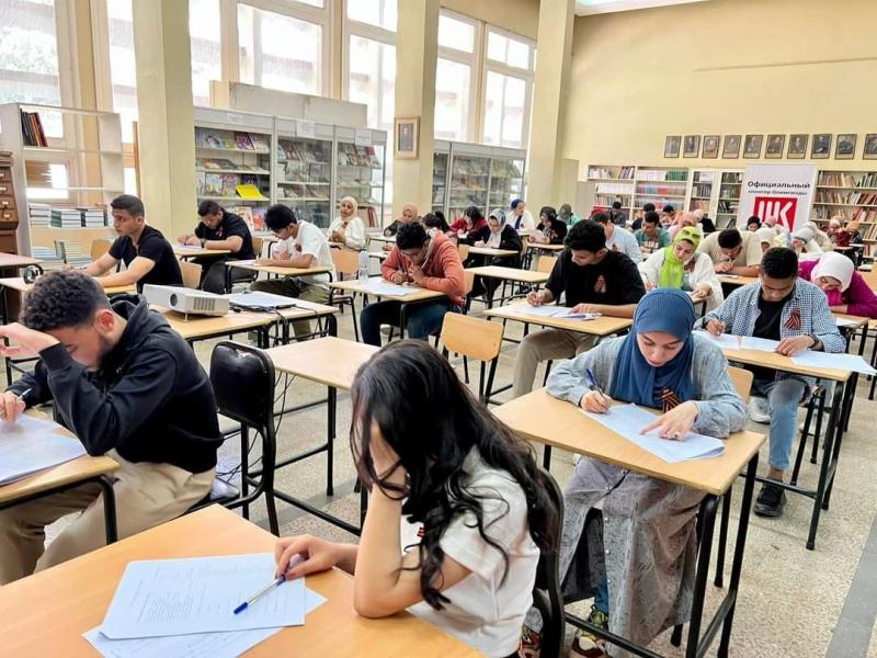 جانب من فعاليات اولمبياد اللغة الروسية