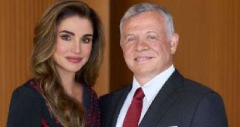 العاهل الأردنى الملك عبدالله الثانى و الملكة رانيا