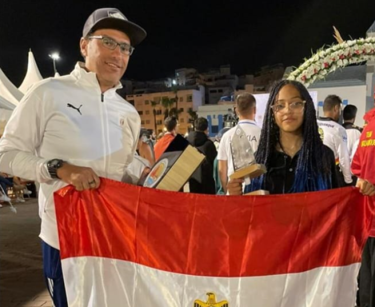 لاعبة منتخب الشراع 