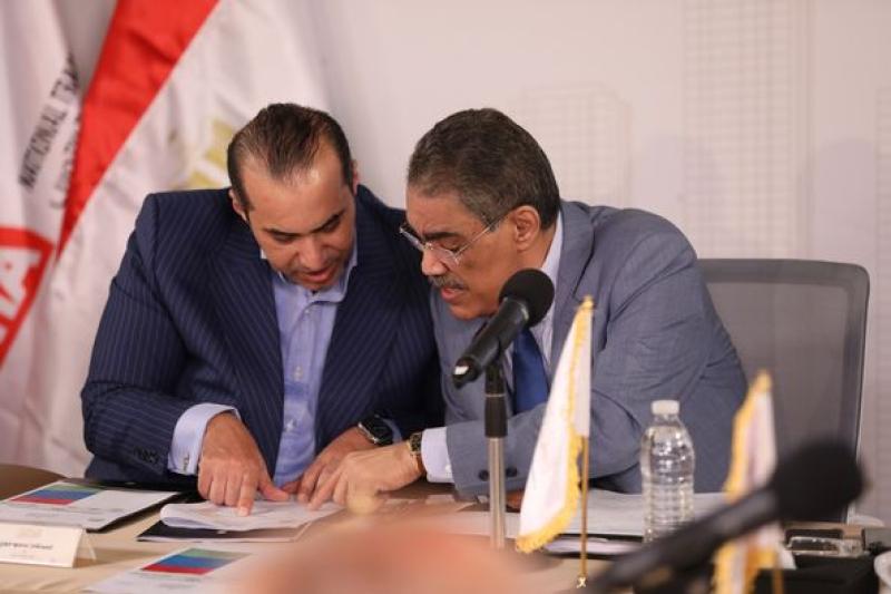 الدكتور ضياء رشوان والمستشار محمود فوزى