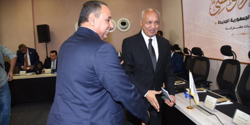النائبين تيسير مطر ومصطفى بكرى بالحوار الوطنى