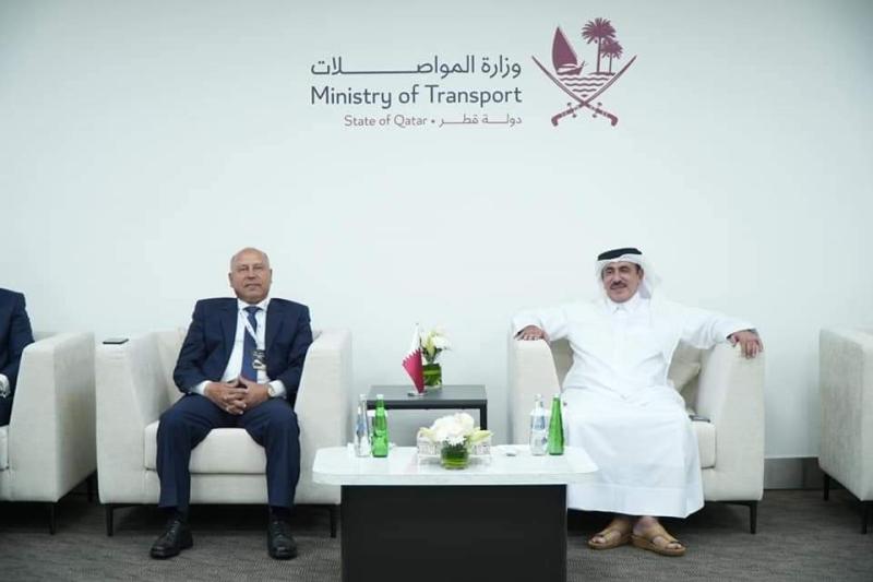 وزيرا النقل بمصر وقطر 