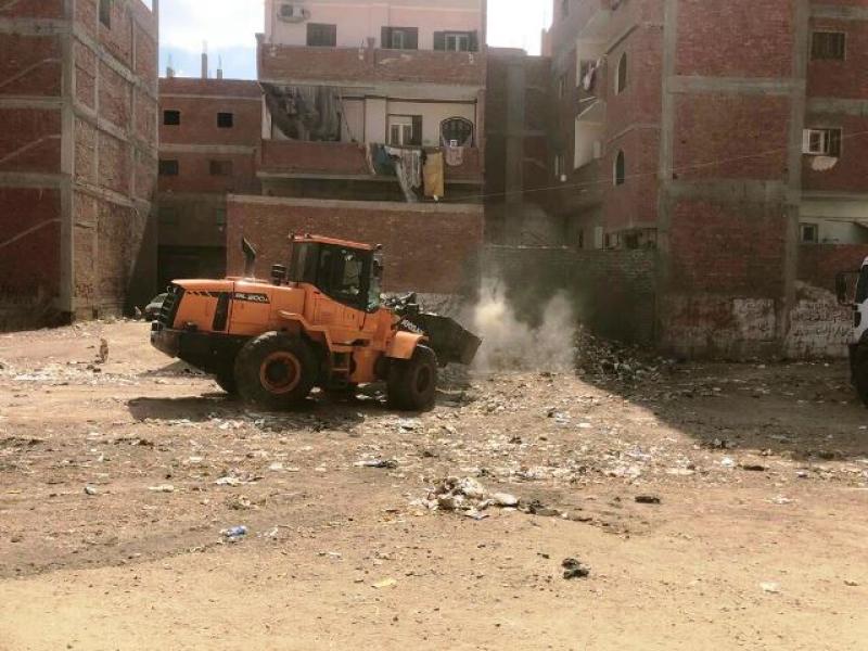 رفع القمامة بقرية ام الزين 
