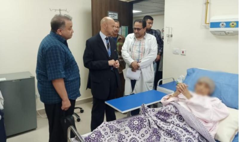 جانب من المتابعة للدكتور  هشام شوقي مسعود