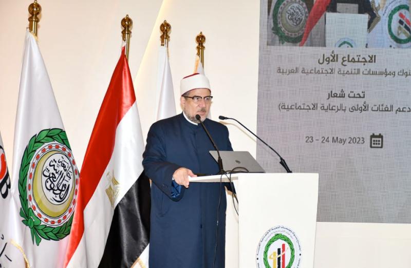 وزير الأوقاف خلال كلمته بمؤتمر وزارة التضامن الاجتماعي
