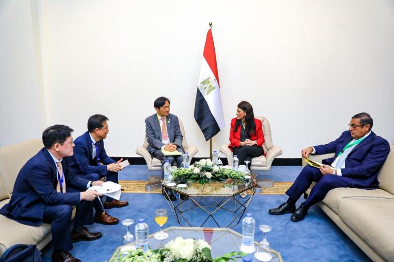 د. رانيا المشاط خلال اللقاء