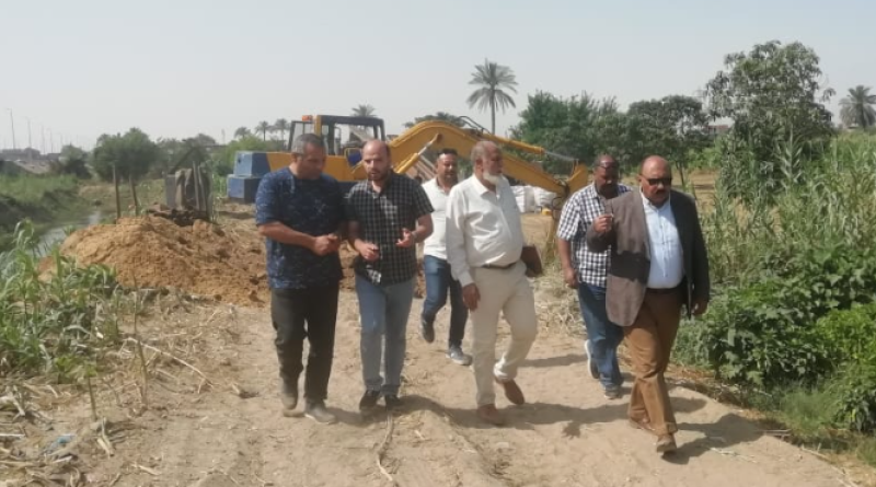 الجولة الميدانية لرئيس الشركة لموقع العمل  بالإسماعيلية