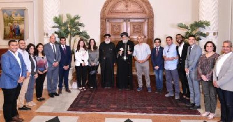 البابا تواضروس يستقبل ممثلين عن وسائل الإعلام القبطية