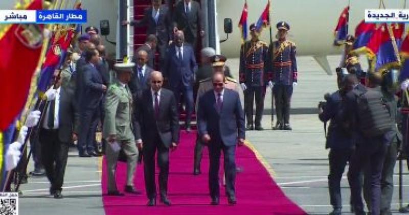 الرئيس عبد الفتاح السيسي ونظيره الموريتانى