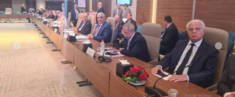 جانب من إجتماع اجتماع لجنة التنسيق العليا للعمل العربى المشترك