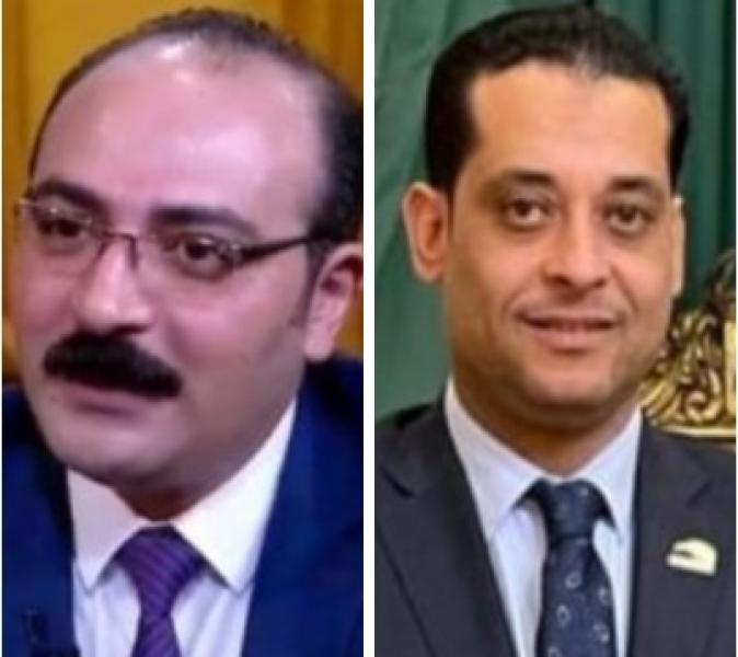 النائب محمد نشات العمدة  وطاهر سيد فتح الباب