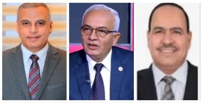 النائب  احمد قورة - الدكتور رضا حجازى - اللواء طارق الفقى