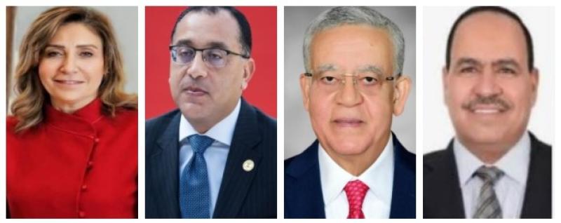 النائاب احمد قورة ورئيس مجلس النواب ورئيس مجلس الوزراء ووزيرة الثقافة
