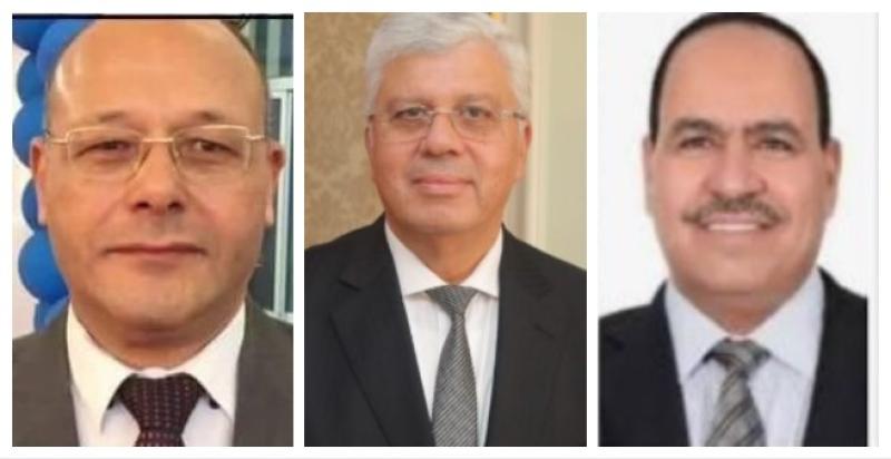 النائب أحمد قورة والدكتور ايمن عاشور والدكتور حسان النعمانى