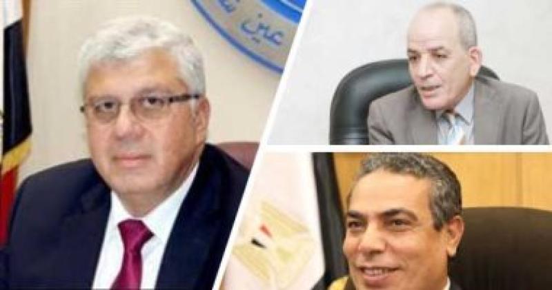 وزير التعليم العالى والسيد عطا والدكتور عادل عبد الغفار