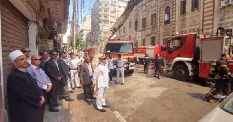 حريق وزارة الأوقاف