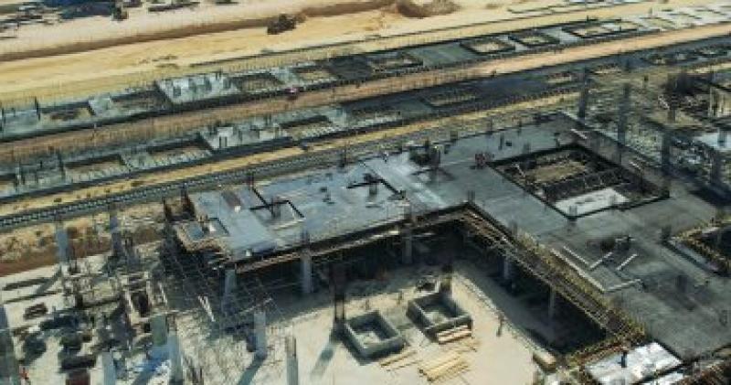 محطة القطار السريع بمدينة العلمين