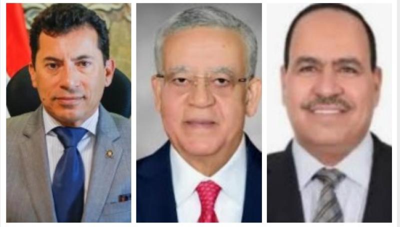 النائب أحمد قورة ورئيس مجلس النواب ووزير الشباب