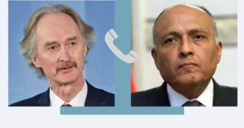 اتصال هاتفى بين الوزير سامح شكري والمبعوث الأممى لدى سوريا