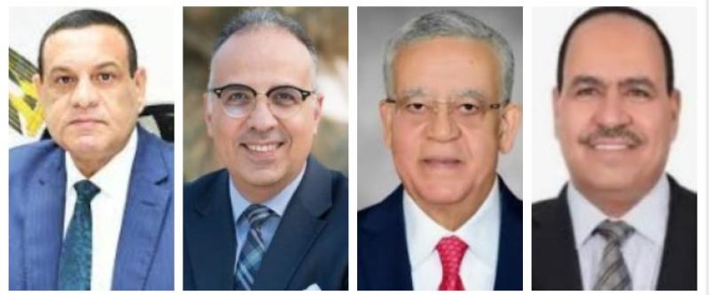 النائب أحمدورئيس مجلس النواب ووزيرى الرى والتنمية المحلية