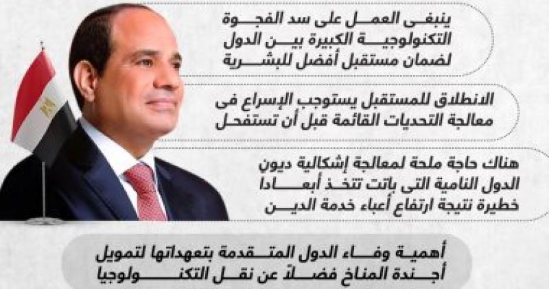 كلمة الرئيس السيسى