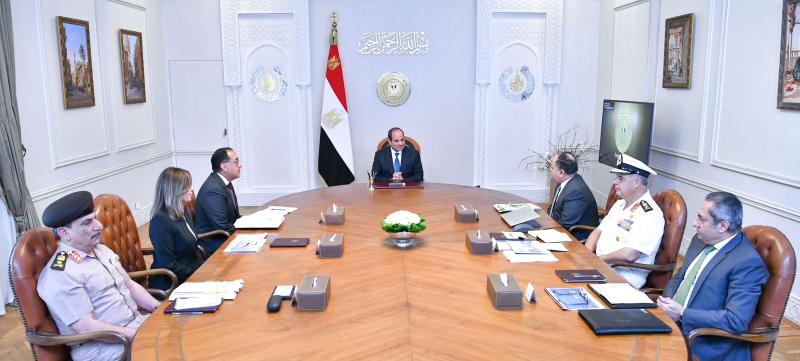 الرئيس السيسي يتابع سير الأعمال في العاصمة الإدارية الجديدة