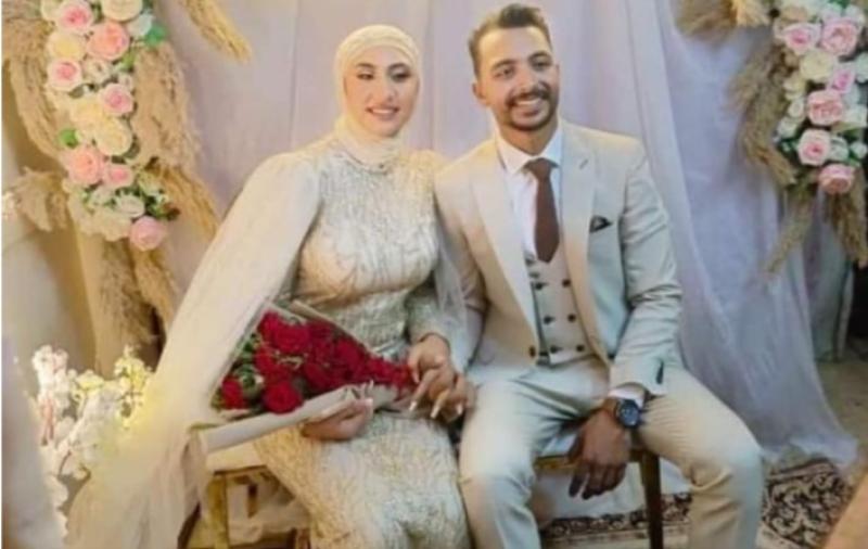 العروسين أمنية حمدى و باسم أبو المجد