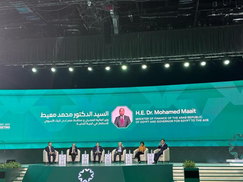 الدكتور محمد معيط خلال فعاليات الاجتماعات السنوية للبنك الآسيوي للاستثمار