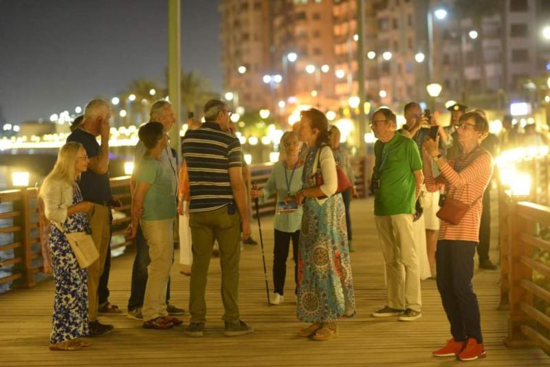 بني سويف تستقبل فوجين سياحيين من  مختلف  الجنسيات على متن باخرتين 