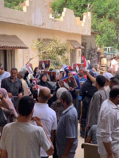 مظاهرة حب وتاييد للرئيس االسيسى 
