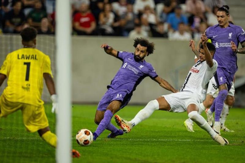محمد صلاح تألق في المباراة السابقة بالدوري الاوروبي
