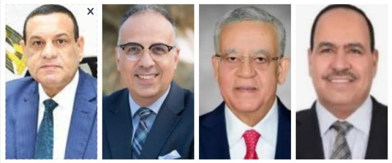 النائب أحمد قورةورئيس مجلس النواب ووزيرى الرى والتنمية المحلية