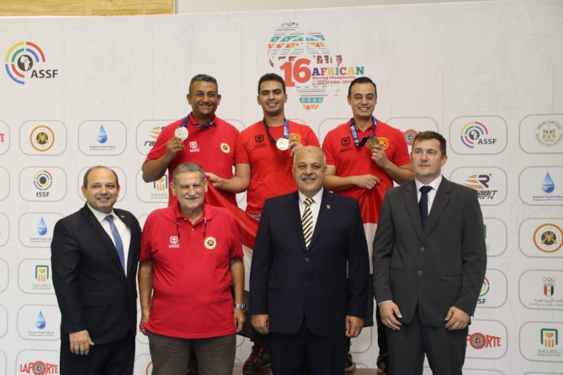 سيطرة منتخب مصر للرماية على ميداليات المسدس السريع بالبطولة الإفريقية