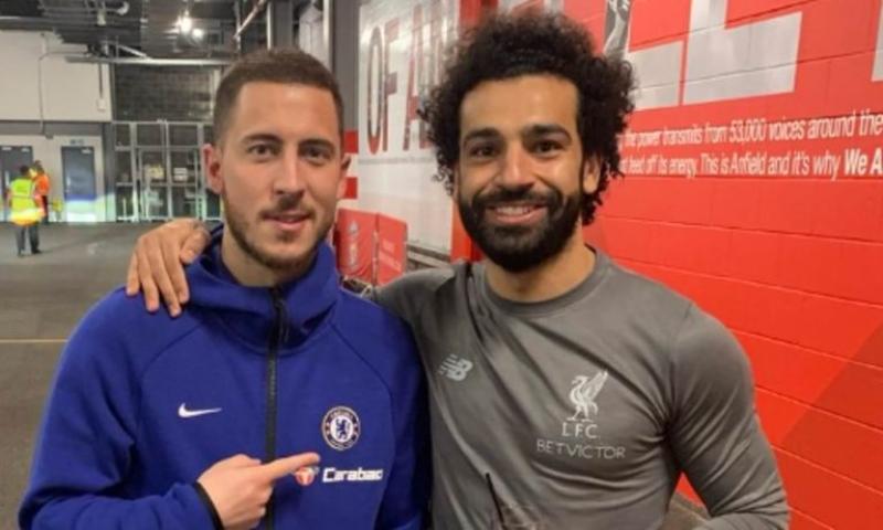 محمد صلاح وإيدين هازارد