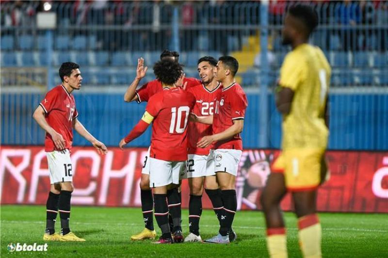 منتخب مصر بالزي الاحمر