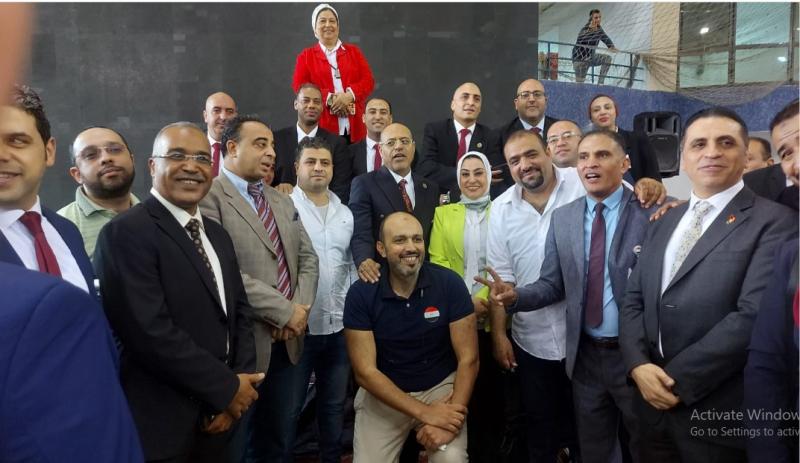 النائبةولاء التمامى وسط القيادات العمالية